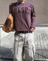 No.1866 RASPカッティング クロップ T (3color)