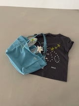 ヘビーコットン ソウル グラフィック Tシャツ (Tenta Tumble & Bio Washed)2サイズ - チャコール