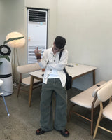 ディープダイコットンカーゴパンツ
