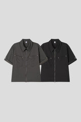 Rivet Double-Zip Shirt