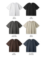 26SS★ メンズクロップドシルケット半袖Tシャツ