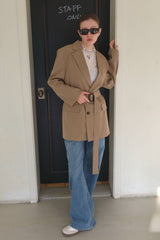 TRENCH BELT JACKET_BEIGE