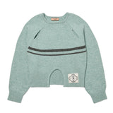 [LINE] Cut Out Line Knit Pullover (2colors)