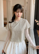 #SL Basic Layered Round T-shirt (2color)