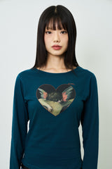 BABY ANGEL PRINTED WOMAN LONGSLEEVE T-SHIRT