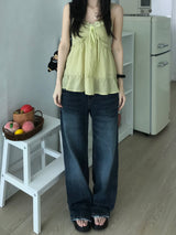 Kino Low Rise Wide Denim Pants (one color)