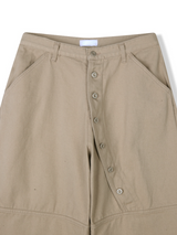 snap cover pants