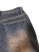 AUTUMN BROWN LONG WIDE DENIM PANTS