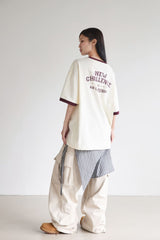 パターンラインリンガーTシャツ