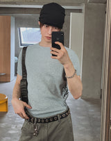 ベリル レタリング リブ ショートスリーブ Tシャツ