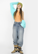 (UNISEX)carpenter denim pants