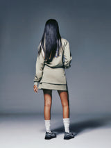 DOUBLE LAYER SKIRT (LIGHT KHAKI)