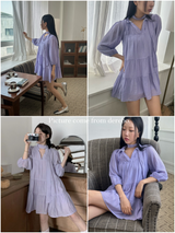 Grape scarf dress