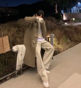 リウウールオーバーフィットダッフルコート