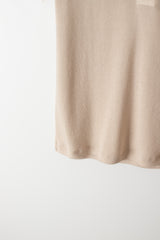 Jersey botton round (Beige)