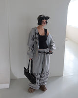 U-neck Punching Eyelet Ribbed Sleeveless