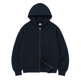 [Unisex] BASIC LINE OVER FIT 2-WAY ZIP-UP (4color)