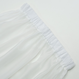 frill oganza skirt