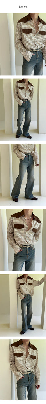 [F/W] Woody western pocket shirts (2color)