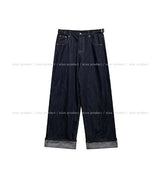 Pose Hip Pocket Non-Fade Roll-Up Denim Pants