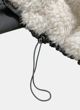 Ash Signal Faux-Fur Collar Padded Jumper