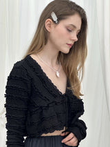 LACE STRAP CARDIGAN / IVORY