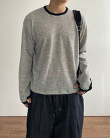 Lav Crop Contrast Knit