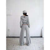 【MADE】low training pants, gray