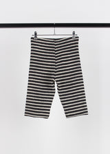 STRIPE BIKER KNIT SHORTS