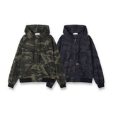 Vintage Work Camo Hooded Jacket