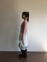 Le Shirring Curtain Midi Skirt (2color)
