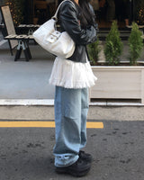 リボンフリルミニスカート