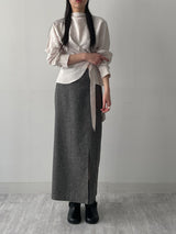 [FW/Setup Available] Bocashi Button Long Skirt