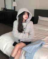[wool 20%] ドーソンヘアリーフードダッフルコート