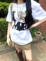 I♥ME レオルーズフィットラブ半袖Tシャツ (ホワイト)