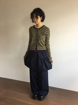 Wavy flare skirt pants (3color)