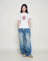 25FW WOMAN AC BEAR HEART SHORT SLEEVE WHITE