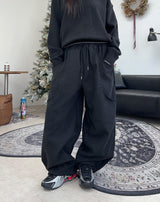 Allen two-pocket brushed banding pants