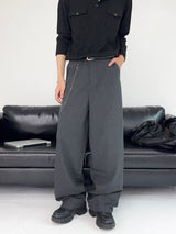 TO Stripe Wide Slacks (2C, Chain Set)