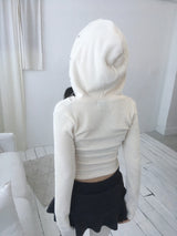 Corduroy Snap Wrap Hood