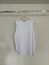 Deep U-neck Unisex Loose Fit Sleeveless