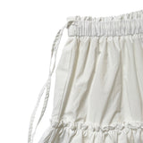 Vicky Frill Long skirt (White)