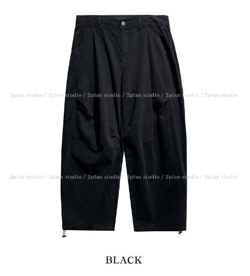 Philo 2ピンタックウォッシュドパンツ