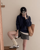 Checked shorts pants