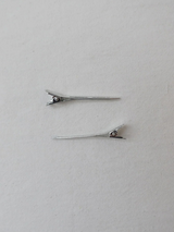 SILVER EDGE HAIR PIN SET