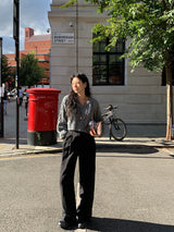 [MADE] Penton Cable V-Neck Crop Knit
