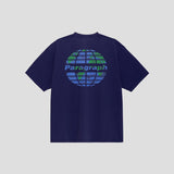 アースサークルロゴTシャツ - NAVY