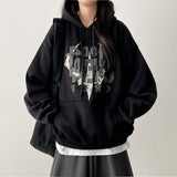 Polbit Vintage Printed Hoodie  [Fleece]