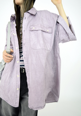(UNISEX)ラベンダーブリーズボックスシャツ(4colors)