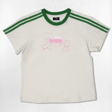 リキッド リボン セミクロップ Tシャツ　6カラー